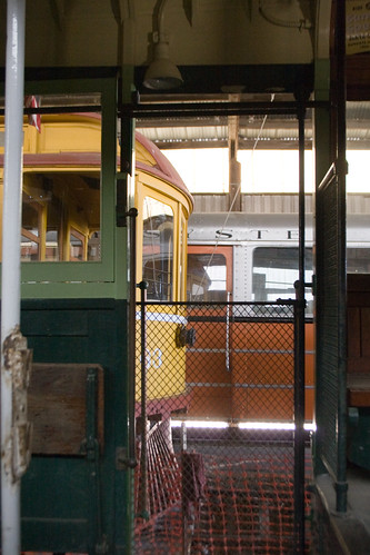 trolley entrance front chainlink doorway riovistajunction westernrailwaymuseum