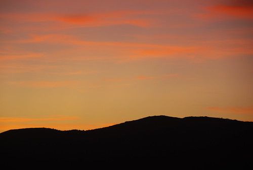 pink sunset sky mountains spain dusk andalucia gaucín