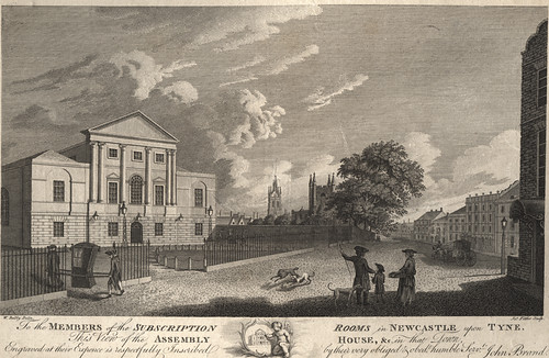 An image of the Assembly Rooms in Newcastle upon Tyne from 1776.