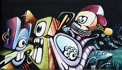 Center St. Wall -  Houston Graffiti Art- Were
