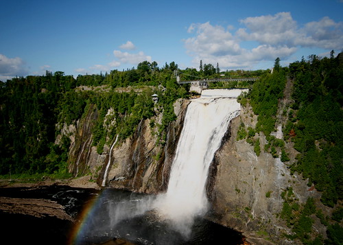 summer wallpaper sky panorama mist canada green water beautiful waterfall high rainbow quebec wideangle québec quebeccity 2009 ohcanada montmorencyfalls caruba vacation09 sigmawideangle1020mmf456lens