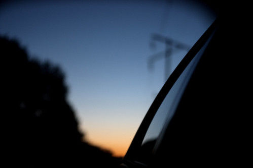 california road sunset abstract car night canon outdoors mirror lowlight powerlines artsy realism
