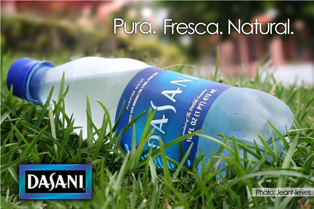 Dasani  Water Ad Photo