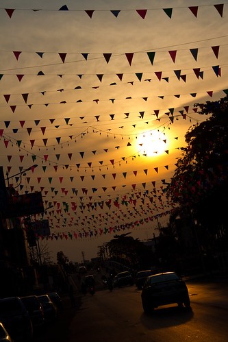 sunset nature car thailand flag objects transportation geography