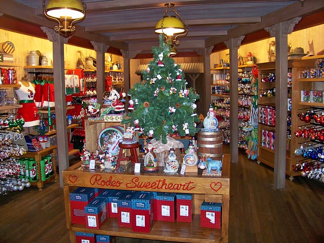 Christmas shopping display