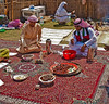 An Arab meal of dates and coffee at the Second Festival of Falconry