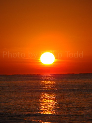 ocean sunset sun reflection beach water set sunrise nc north carolina rise holden