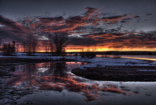 sunrise snow clouds landscape nature lake chatfield reflection littleton denver 200911 colorado hdrspotting 106x7