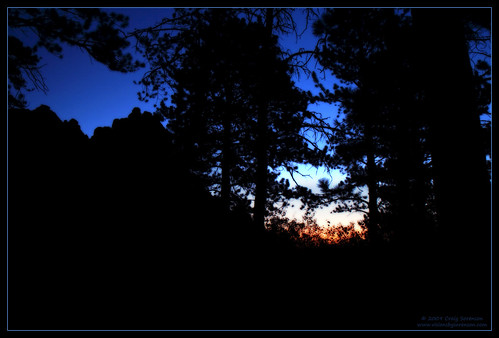 morning blue camping trees summer orange usa nature silhouette rock forest sunrise canon eos early unitedstates fb wyoming 2009 laramie vedauwoo gowest medicinebow 50d medicinebownationalforest efs1755mmf28isusm topofthemorningtoyou craigsorenson july31stthroughaugust16th