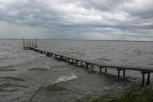 storm landscape bay dock