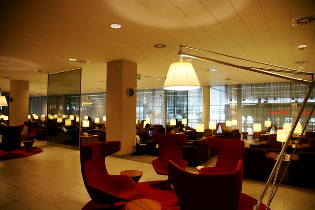 KLM lounge at Amsterdam Airport