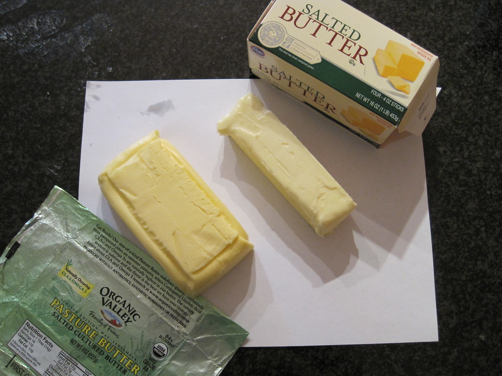 Organic Valley Butter vs. Kroger Butter