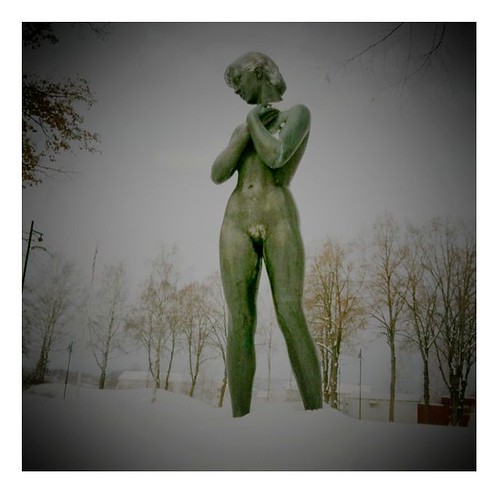 park snow monument norway iphone skien format126 iphoneography