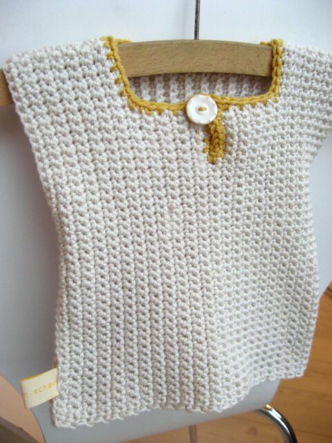 Soft crocheted baby vest | Flickr - Photo Sharing!