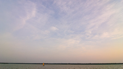 trip sunset holiday beach yellow clouds sailboat fun fishing wide panoramic cropped andhrapradesh yanam