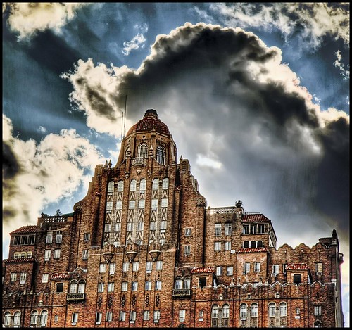 sky sun building texture philadelphia architecture clouds square centercity philly hdr apartmentbuilding thedrake sprucestreet