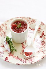 Rhubarb and rosemary jam