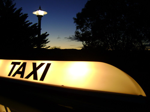 sign sunrise dawn streetlight taxi kambah