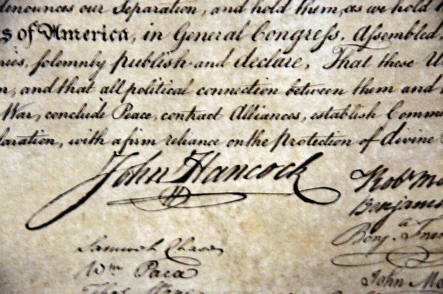 The Influence In John Hancocks Declaration Of Independence