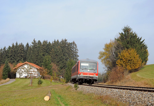 railroad germany bayern railway trains railcar bahn mau germania ferrovia treni pilota automotrice steuerwagen nikond90 triebzuge br928