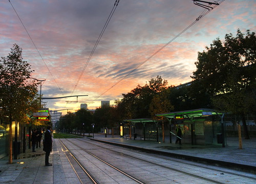 sky paris sunrise dawn explore tramway hdr urbanlandscape 巴黎 75paris explore26 thierryreboton©