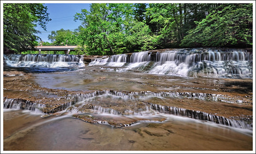 park longexposure blue sky water colors waterfall rocks colorful smooth hdr chagrinfalls sigma1020mm d90 tonemapped nikond90 chaginreservation