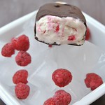 White Chocolate Ice Cream with Raspberry Swirl