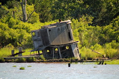 Decaying Pilot House Cape Fear River