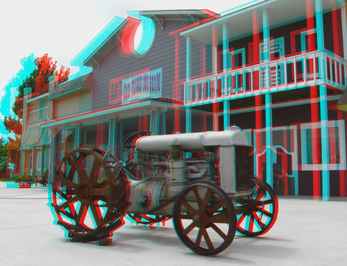 tractor canon 3d antique historic stereo twincam twinned redcyan analgyph sx110is