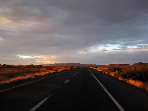 sunset arizona cloud sun mountain mountains clouds dark golden valley interstate 40 kingman hualapai