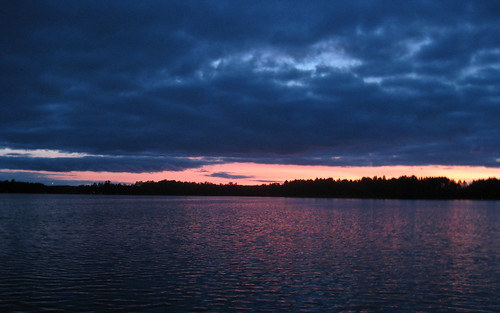 sunset lake water wisconsin rhinelander