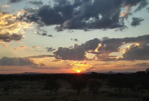 africa sunset namibia windhoek