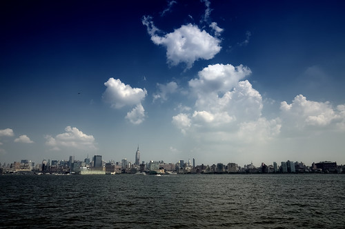 newyorkcity cloud newyork skyline geotagged newjersey cityscape view manhattan esb hudsonriver empirestatebuilding hdr hoboken mudpig stevekelley