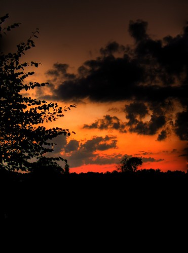 sunset summer sky silhouette twilight dusk farm august hdr highdynamicrange photomatix photomatixpro tonemapping