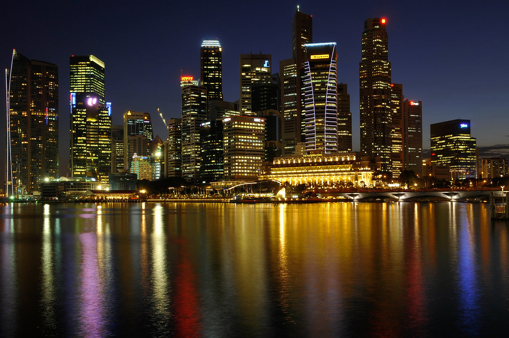 Singapore Night Scenery