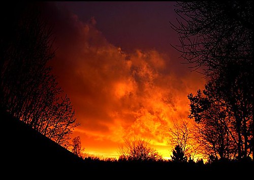 sunset sky clouds ciel darkclouds coucherdesoleil orangeclouds