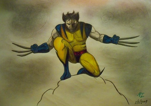 Wolverine pencil drawing