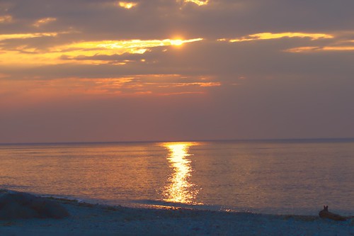 pink sunset sea sun water yellow sunrise island long sound touchdown
