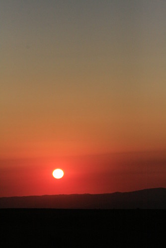 sunset sun sunrise montaigoual