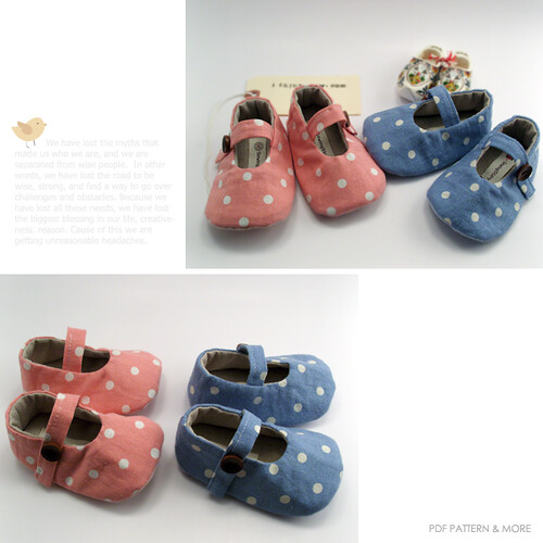 Free Crochet Pattern - Mary Jane Baby Shoes from the Baby booties
