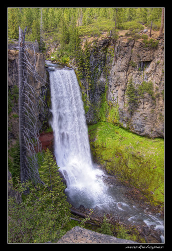 fall water oregon canon waterfall bend central falls hdr tumalo 50d markeloper