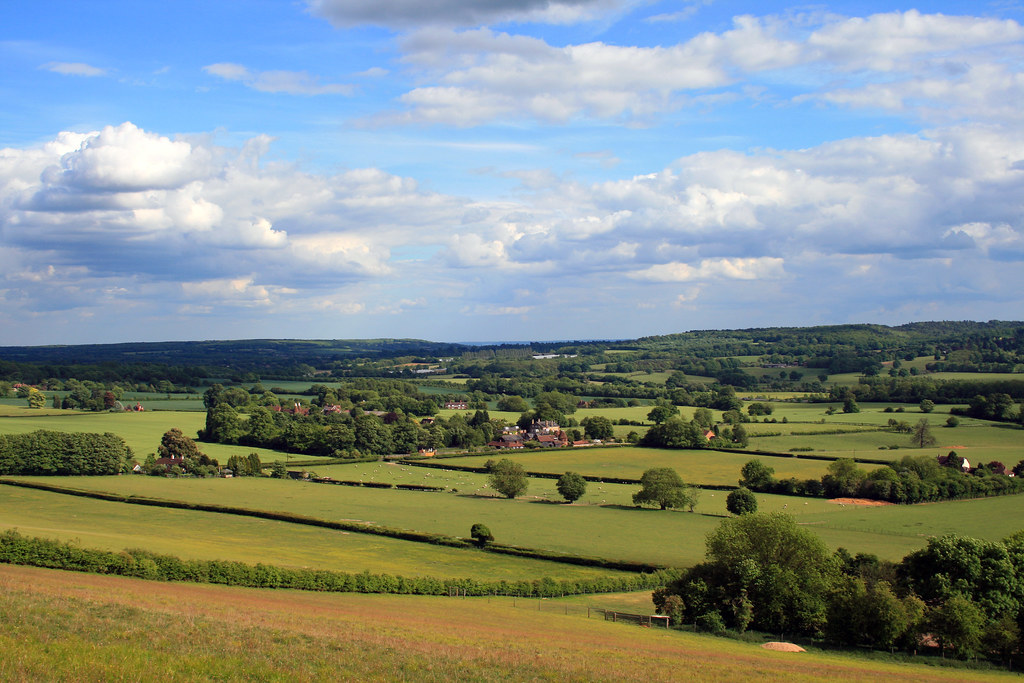 View from North Downs Way towards Kemsing, Kent