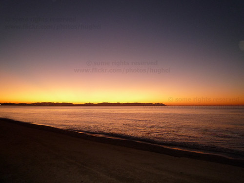 beach sunrise spain mediteraneansea costacabana
