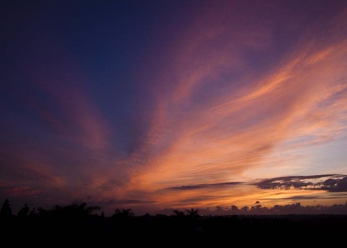 sunset color clouds reflections fan sandiego goldenhour