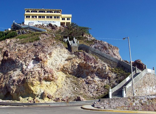 blue sea cliff color colour building rock méxico mexico centro mexican pacificocean geology mazatlan 2009 sinaloa mazatlán 2000s canadagood