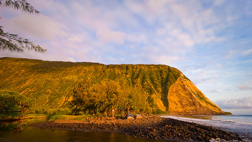 ocean morning camping beach sunrise hawaii valley bigisland hamakua waimanu img48452