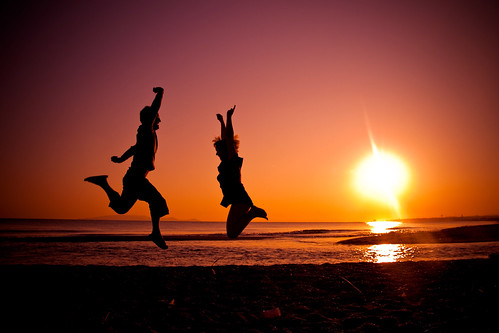 thankyousoooooomuchsunny unforgettableholidays yay greece crete sunrise jump joy amelie canon eos 400d remote beach sea ocean explore frontpage gettyvacation2010 geotagged lat long coordinates position