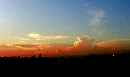 sunset sky orange sun skyline dawn atomicaward