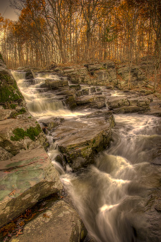 trees fall water leaves clouds landscape nikon stream falls hdr