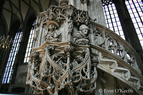Carved Stone Pulpit